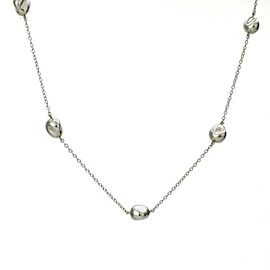 Tiffany & Co. Elsa Peretti Sterling Silver Nugget Station Necklace