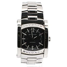 BVLGARI Assioma AA44S Steel Charcoal Dial Automatic Men's Watch