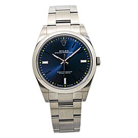 Rolex Oyster Perpetual Automatic Watch Blue Dial 39mm
