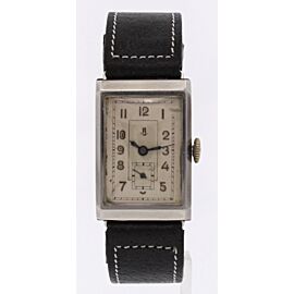 Vintage Glashutte Hand Wind Stainless Steel Rectangular Watch