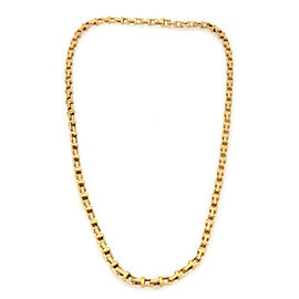 Tiffany & Co. T Link 18k Yellow Gold 4mm Wide Open Link Necklace
