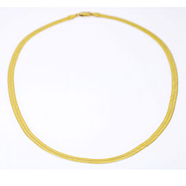 Women's Italian Snake Omega Mesh Style Chain Necklace