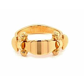 Louis Vuitton Stand By Me 18k Yellow Gold Curved Band Ring Size 53