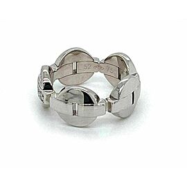 Cartier Himalia Diamond 18k White Gold Band Ring Size 52 US w/Cert