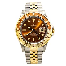 Rolex GMT Master II 18K YellowGold SS TwoTone Automatic Men's Watch