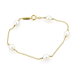 Tiffany & Co. Elsa Peretti Pearls By The Yard 18k Yellow Gold Bracelet