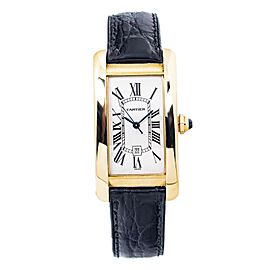 Cartier Tank Americane 18K YellowGold Automatic Ladie's Watch 22mm