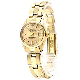 Rolex Oyster Perpetual Datejust PRESIDENT 14k Yellow Gold Vintage Lady