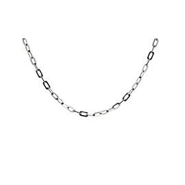 18k White Gold Anchor Style Link Chain Necklace