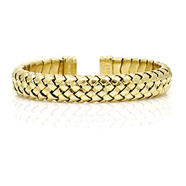 Tiffany & Co. Vannerie Woven Cuff Bracelet in 18k Yellow Gold