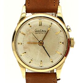 Vintage Vulcain Sensilarm Gold plated Mechanical Alarm 34mm Men's watch