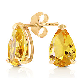 3.15 CTW 14K Solid Gold Cherished Seconds Citrine Earrings
