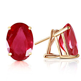 3.5 CTW 14K Solid Gold I Kept Thinking Ruby Earrings