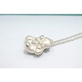 Tiffany & Co Sterling Silver Teddy Bear Necklace