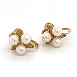 Mikimoto Estate Akoya Pearl Earrings