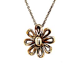 Tiffany & Co Estate Daisy Flower Necklace 16" Sterling Silver By Paloma Picasso TIF196