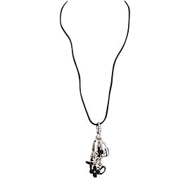 Louis Vuitton Metal Leather Enamel Necklace