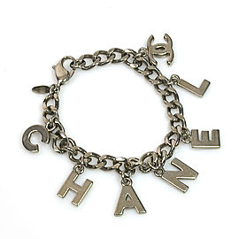 Chanel Silver Tone Metal Bracelet