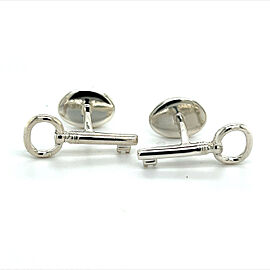 Tiffany & Co Estate Key Cufflinks Sterling Silver