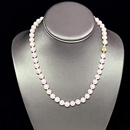 Akoya Pearl Necklace 14k Yellow Gold 17" 8.5 mm Certified $4,950