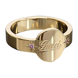 Gucci 18K Pink Gold Icon Pink Sapphire Ring