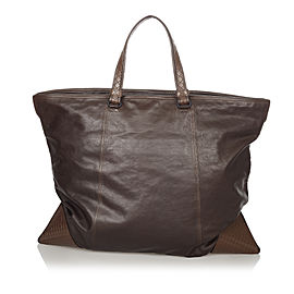 Intrecciato Leather Travel Bag