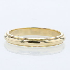 TIFFANY & Co.18k Yellow Gold Milgrain Ring LXGBKT-108