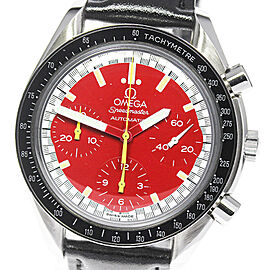 OMEGA Speedmaster Stainless steel/leather Automatic Watch Skyclr-93