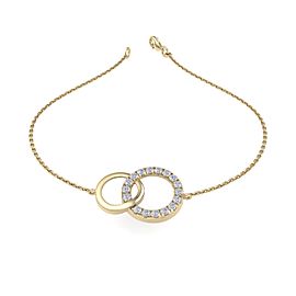 GLAM ® Bracelet In 18K Gold with 0.52ct White Diamonds