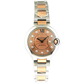 Cartier Ballon Bleu WE902053 Stainless Steel and 18K Rose Gold Watch