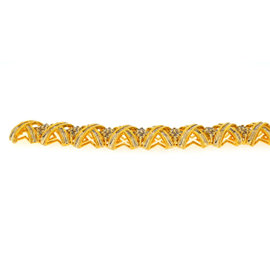 Yellow Gold Diamond Mens Bracelet