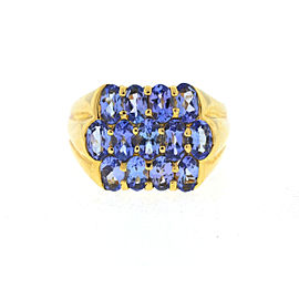 14K Yellow Gold & Lavender Quartz Ring Size 8