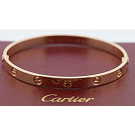 Cartier Love Bracelet 18K Rose Gold Size 20
