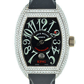 Franck Muller 8001 SC King Conquistador 18k White Gold Diamond Watch