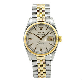 Rolex Datejust Bubbleback Vintage 6305 Men's Automatic Watch 18K Two-Tone 36mm