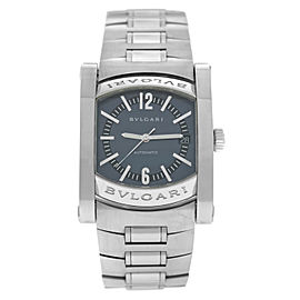 Bvlgari Assioma AA44S Mens Stainless Steel Date 34MM Automatic Watch