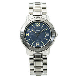 Tabbah Personal Stainless Steel Blue Dial Unisex Quartz Watch 34MM