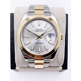 Rolex Datejust 41 126303 Silver Dial 18K Yellow Gold Stainless 2021