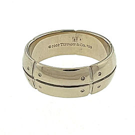 18k White Gold Tiffany & Co Men's Band Ring