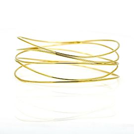 Tiffany & Co. Elsa Peretti Five-Row Wave Bangle Bracelet in 18k Yellow Gold