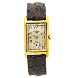 Patek Philippe Rectangle Dress 404J Manual Winding Watch YG 38x22m