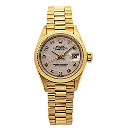 Rolex Datejust President Automatic Ladies Watch 18k Anniversary Dial 26mm