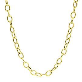 Women's Oval Cable Link Chain in 18k Yellow Gold