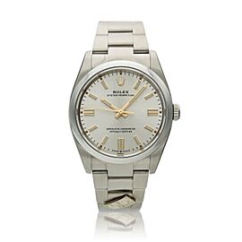 Rolex Oyster Perpetual Silver Dial 2021 New Men's Watch