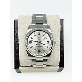 Rolex Air King Silver Dial Stainless Steel Watch