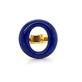 Tiffany & Co. Peretti Sevillana Lapis Lazuli 18k Yellow Gold Ring