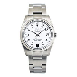 Rolex Air-King SS White Dial 2012 Automatic Men's Watch 34mm with