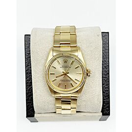 Rolex Oyster Perpetual Midsize Champagne Dial Watch