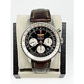 Breitling AB0120 Navitimer Brown Leather Band Steel