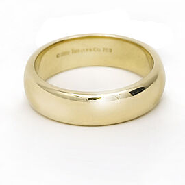 Tiffany & Co. Classic Wedding Band in 18k Yellow Gold 6mm Ring Size 9